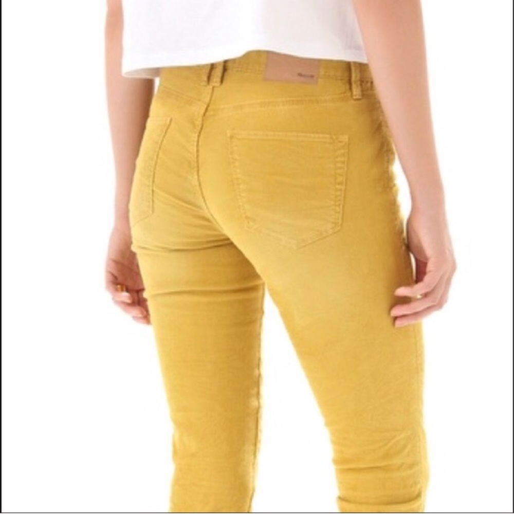 Madewell yellow corduroys